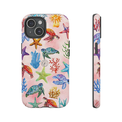 Colorful Marine Life Tough Phone Case