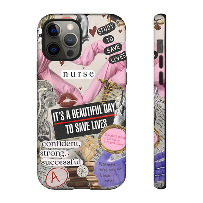 Nurse Inspirational Collage Tough Phone Case