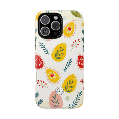 Colorful Easter Egg Pattern Tough Phone Case