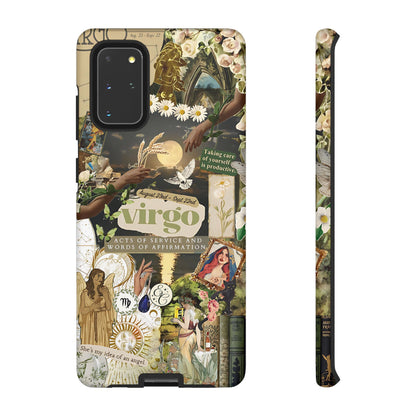 Virgo Vintage Zodiac Collage Tough Phone Case