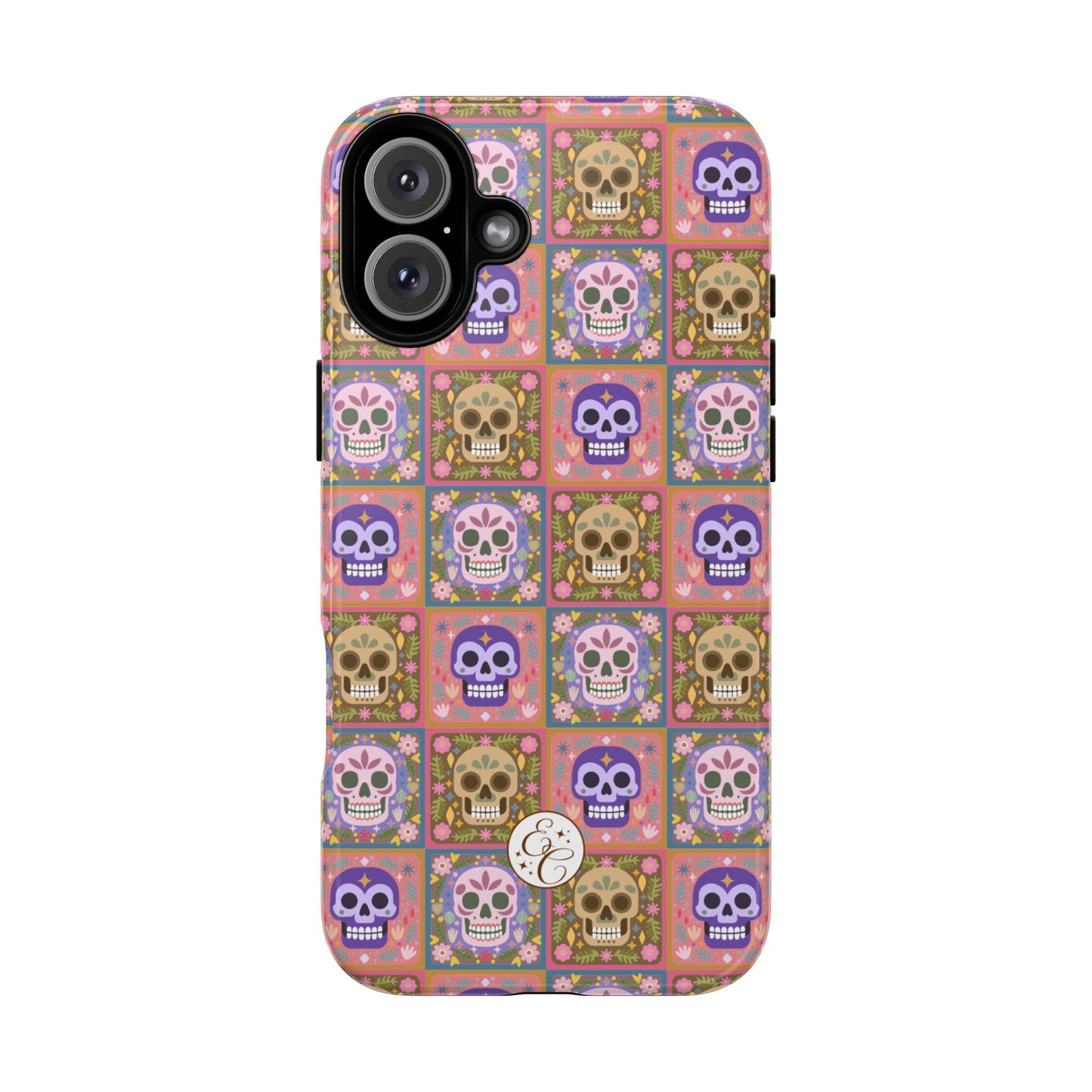 Sugar Skull Pattern Tough Phone Case