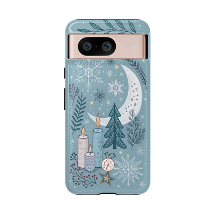 Winter Moon & Candles Tough Phone Case
