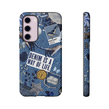 Denim Texture Tough Phone Case