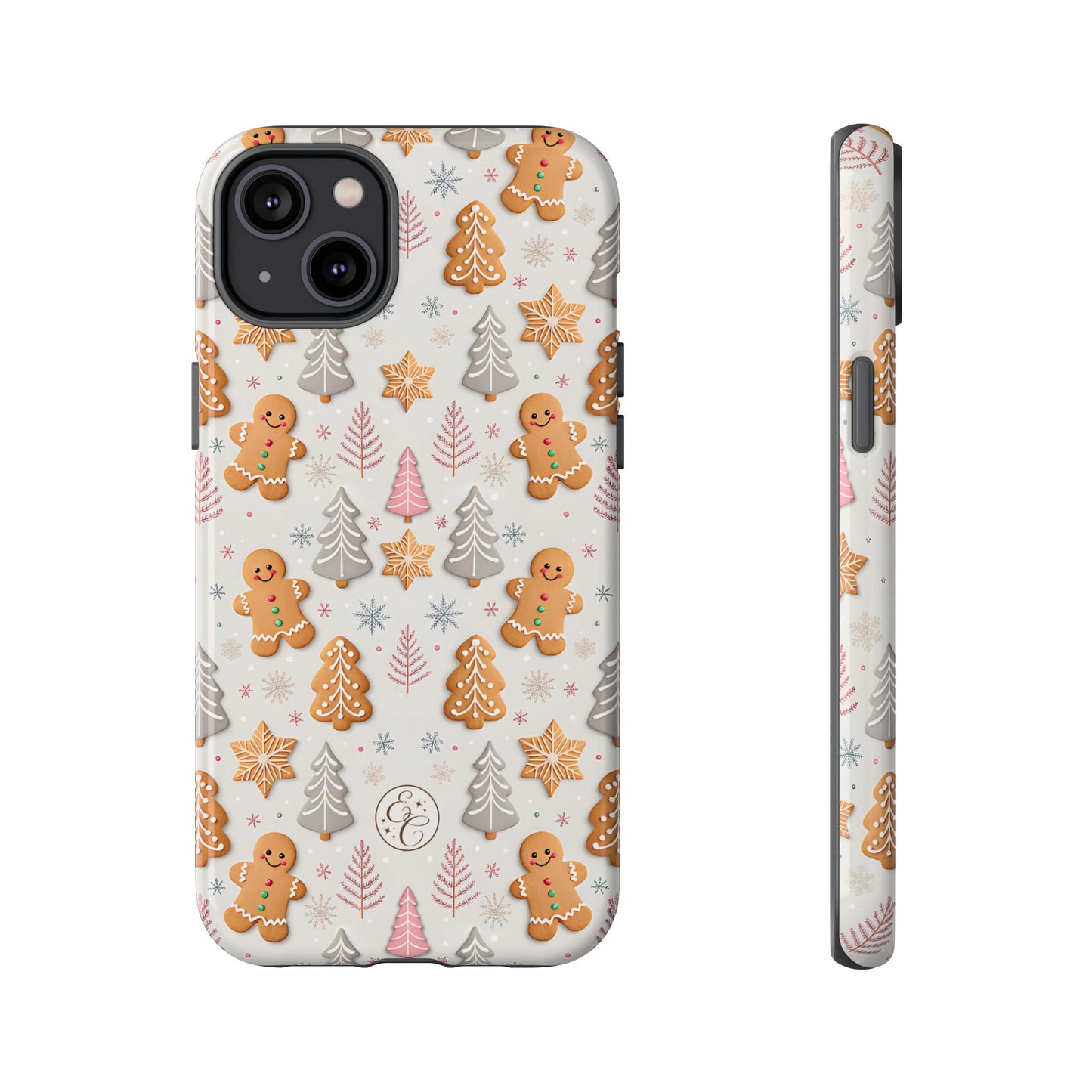 Christmas Gingerbread Man Pattern Tough Phone Case