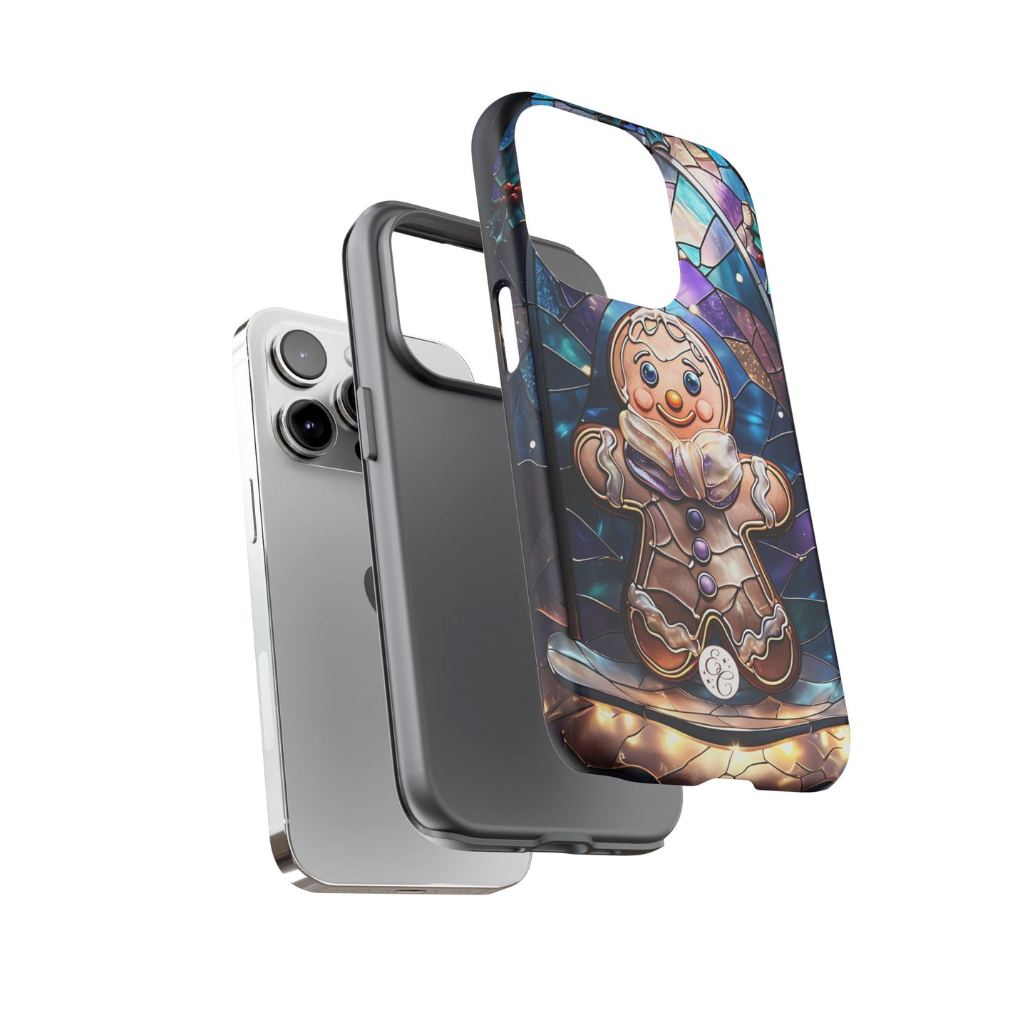 Gingerbread Man Stained Glass Tough Phone Case