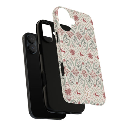 Red Reindeer Christmas Pattern Phone Case