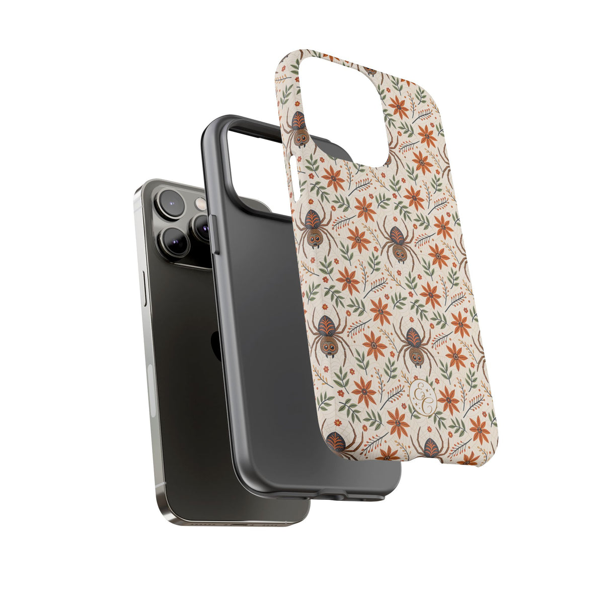 Boho Floral Spider Pattern Phone Case