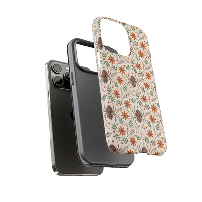 Boho Floral Spider Pattern Phone Case
