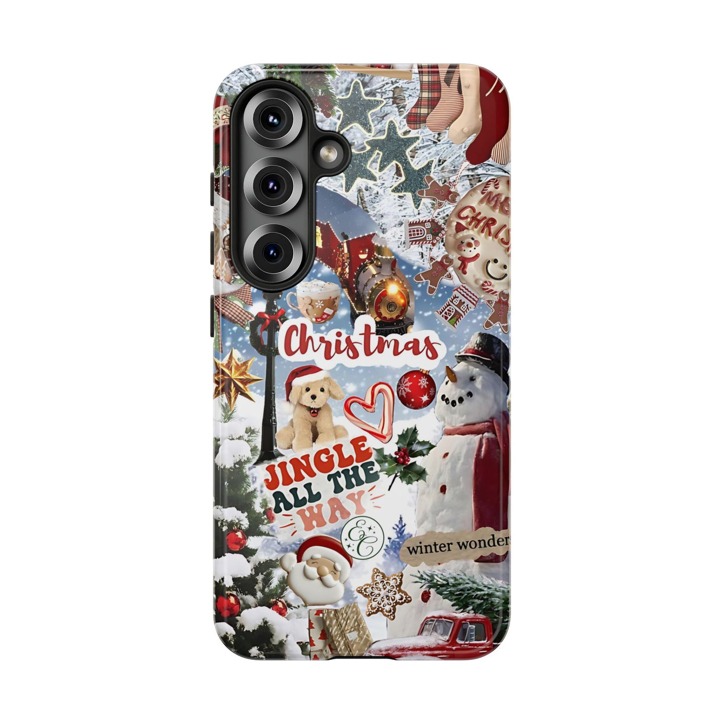 Christmas Holiday Collage Tough Phone Case