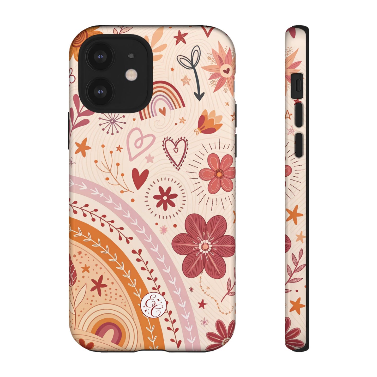 Lesbian Boho Doodle Tough Phone Case
