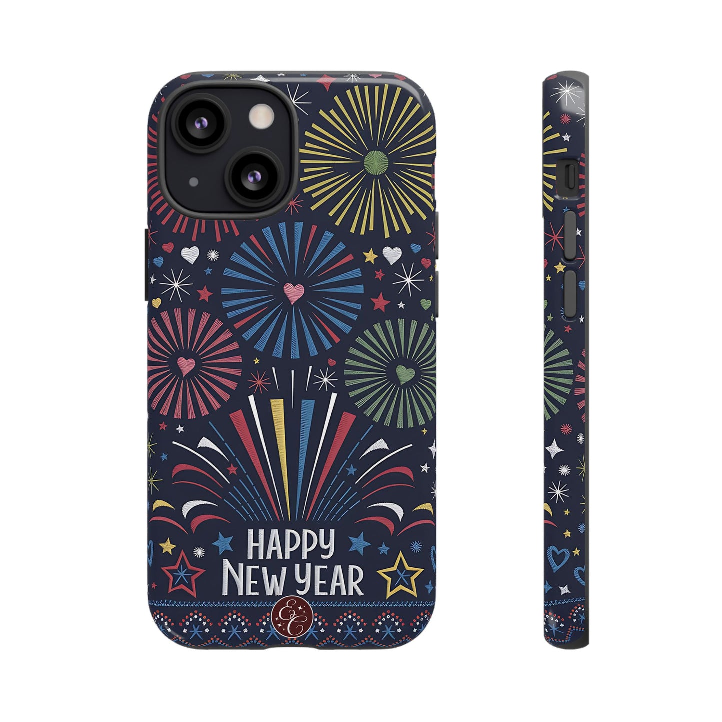 Happy New Year Fireworks Tough Phone Case