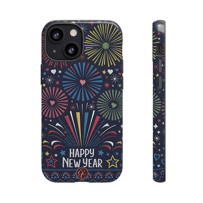 Happy New Year Fireworks Tough Phone Case