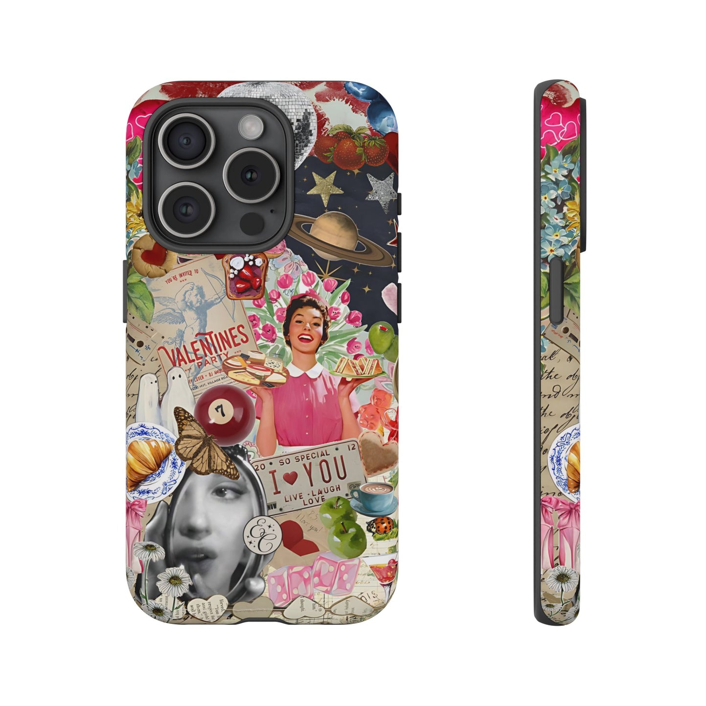 Retro Aesthetic Collage Art Tough Phone Case