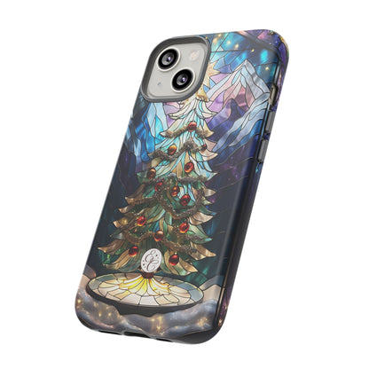 Christmas Tree Stained Glass Tough Phone Case