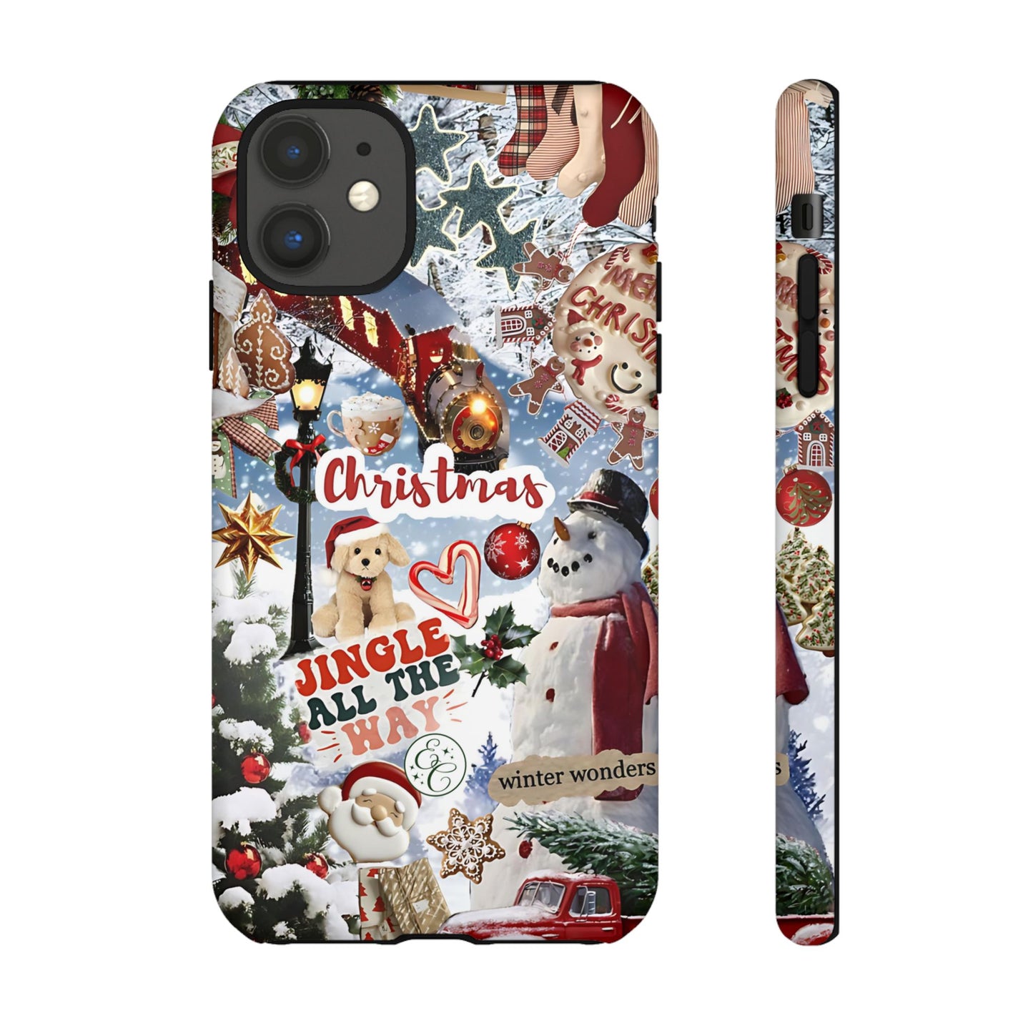 Christmas Holiday Collage Tough Phone Case