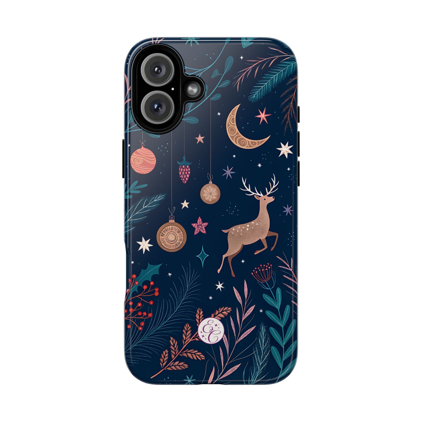 Boho Christmas Reindeer Tough Phone Case