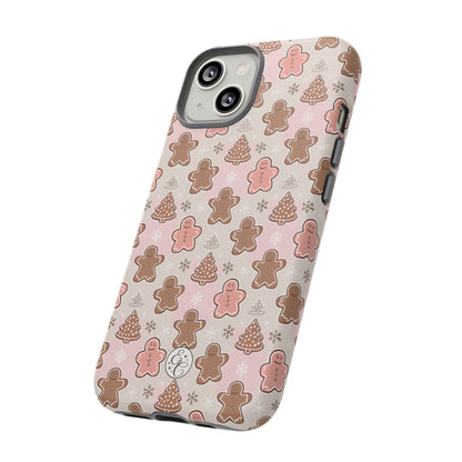 Gingerbread Men & Xmas Tree Pattern Tough Phone Case