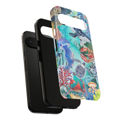 Ocean Wonders Collage Tough Phone Case