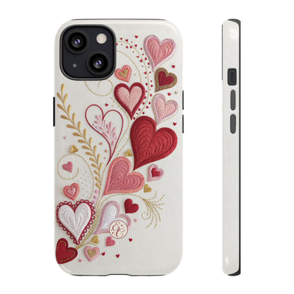 Hearts Pattern Tough Phone Case