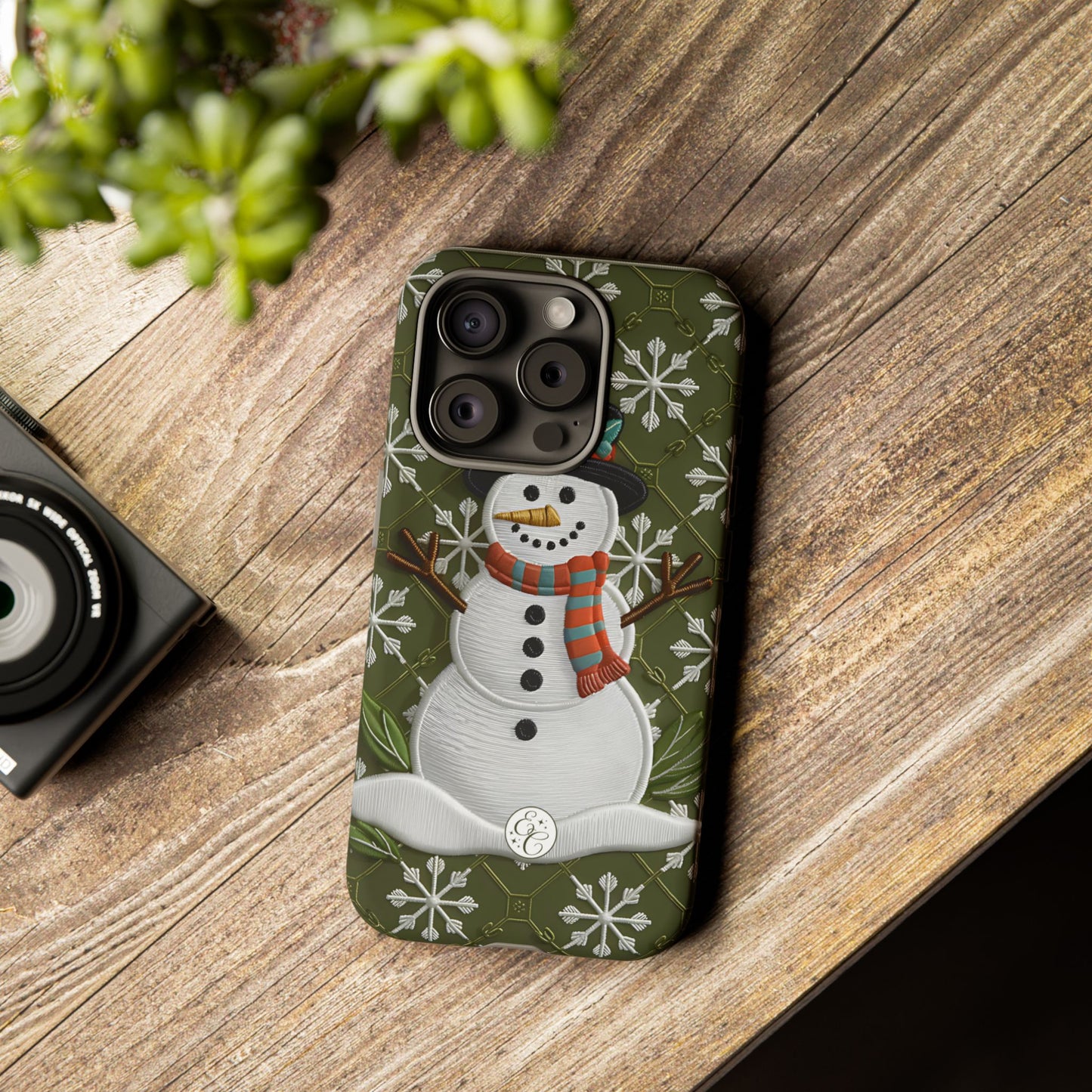 Christmas Snowman Tough Phone Case