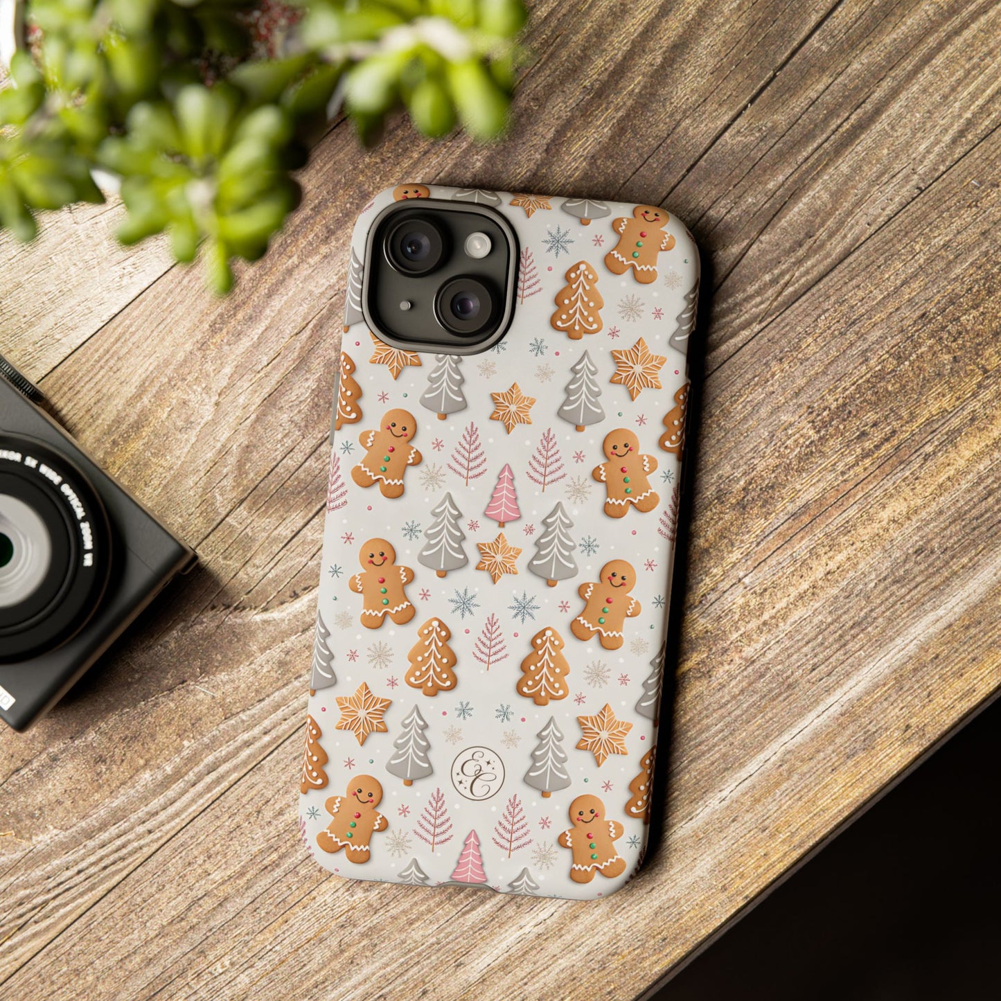 Christmas Gingerbread Man Pattern Tough Phone Case