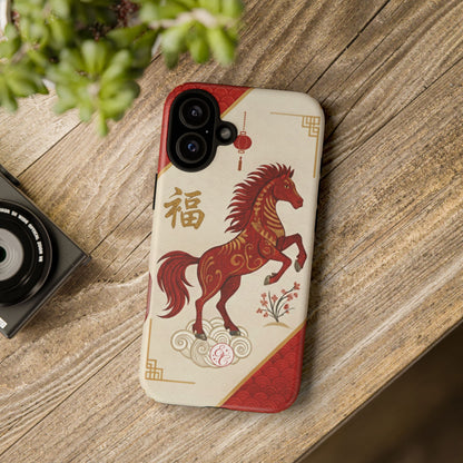 Chinese Zodiac Horse Tough Phone Case