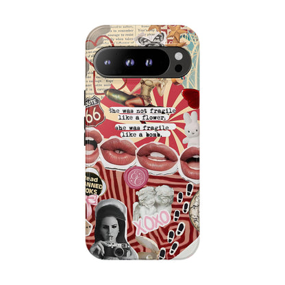 Retro Feminist Collage Tough Phone Case
