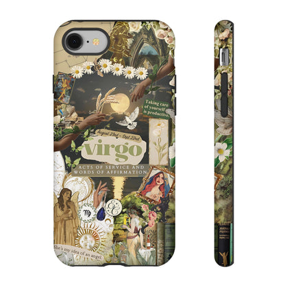 Virgo Vintage Zodiac Collage Tough Phone Case