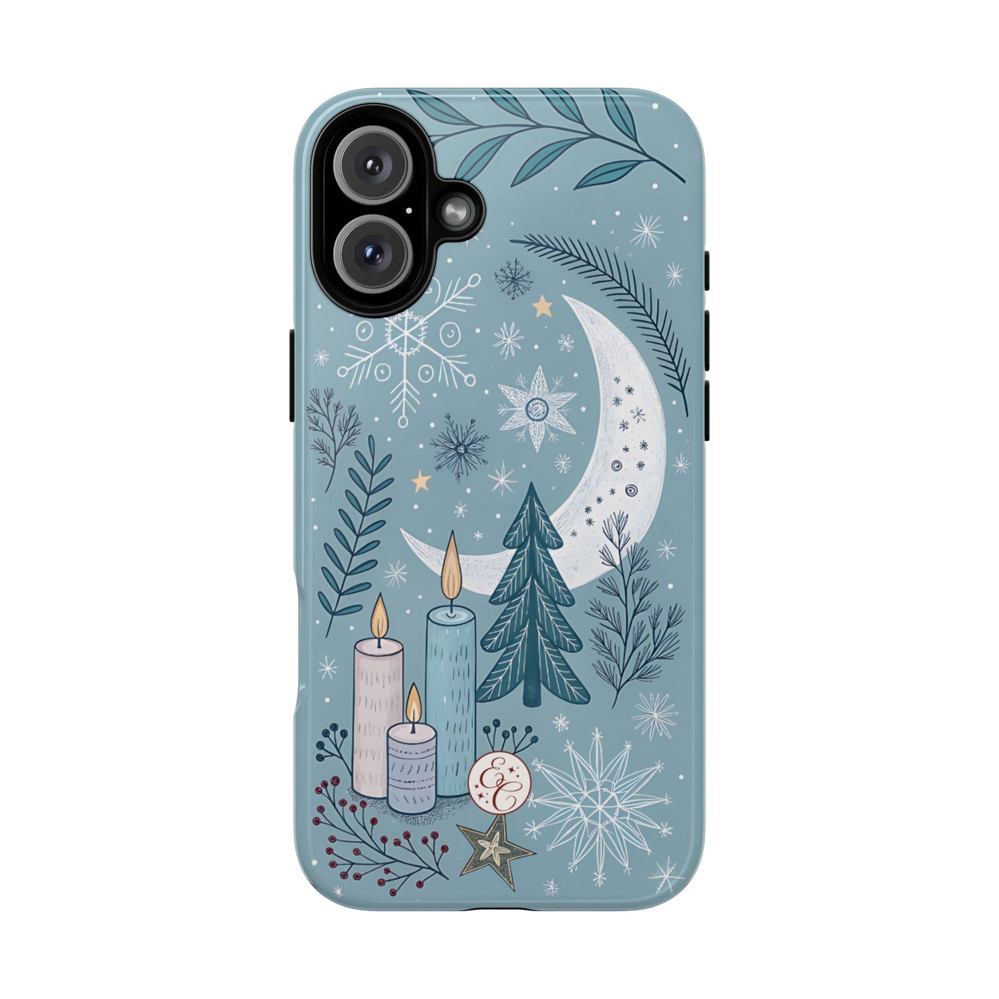 Winter Moon & Candles Tough Phone Case