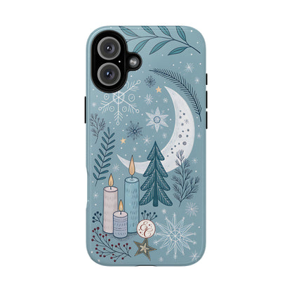 Winter Moon & Candles Tough Phone Case