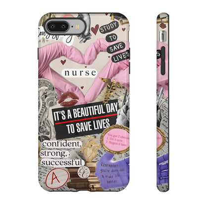 Nurse Inspirational Collage Tough Phone Case