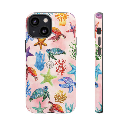 Colorful Marine Life Tough Phone Case