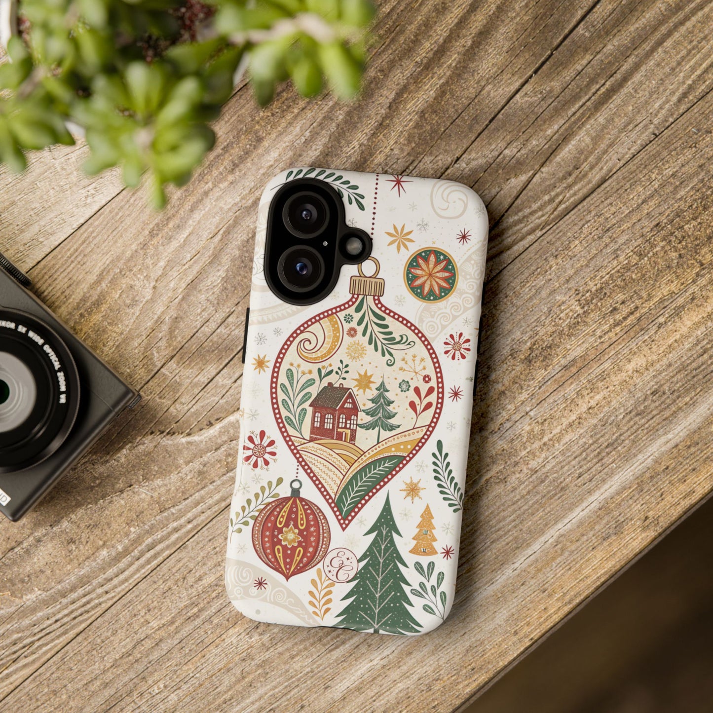 Cozy Christmas Ornament Tough Phone Case