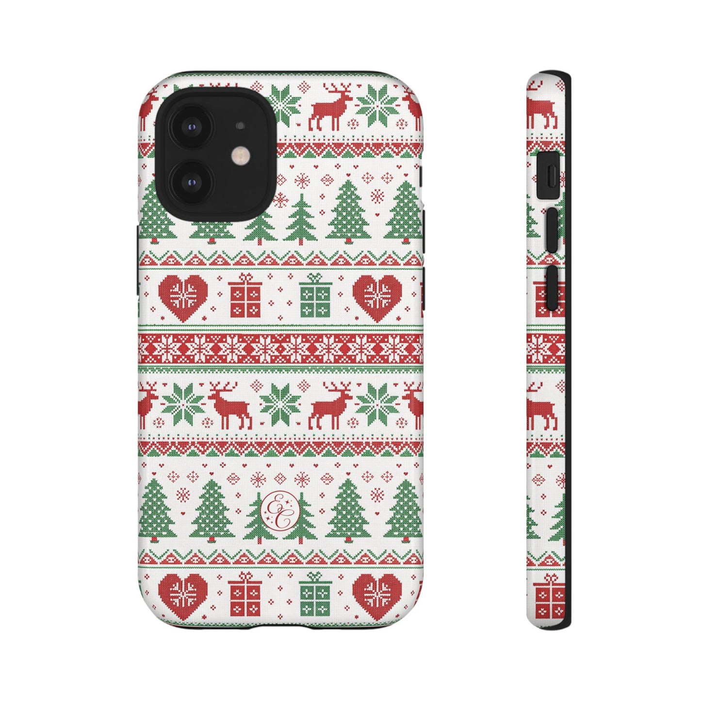 Ugly Christmas Sweater Pattern Tough Phone Case