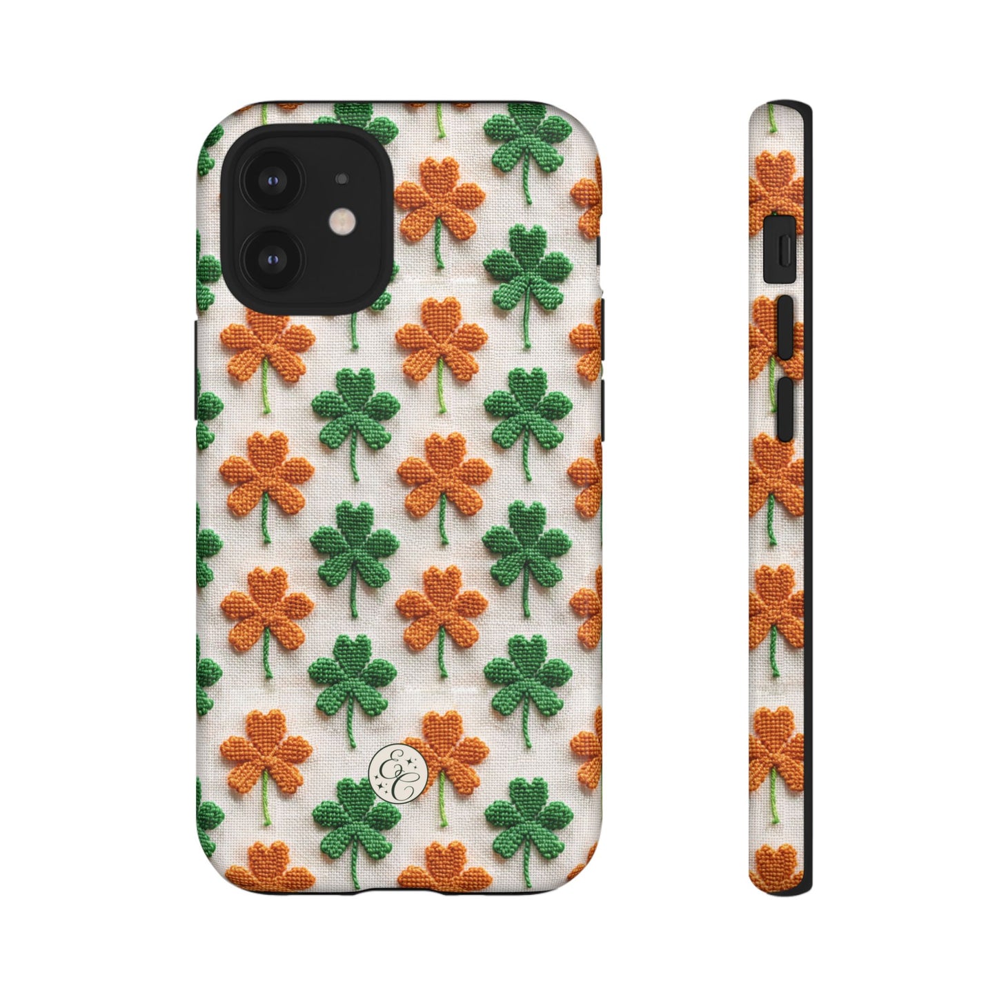 Lucky Shamrock Pattern Tough Phone Case