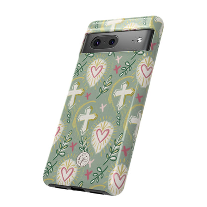 Christian Cross Boho Pattern Tough Phone Case