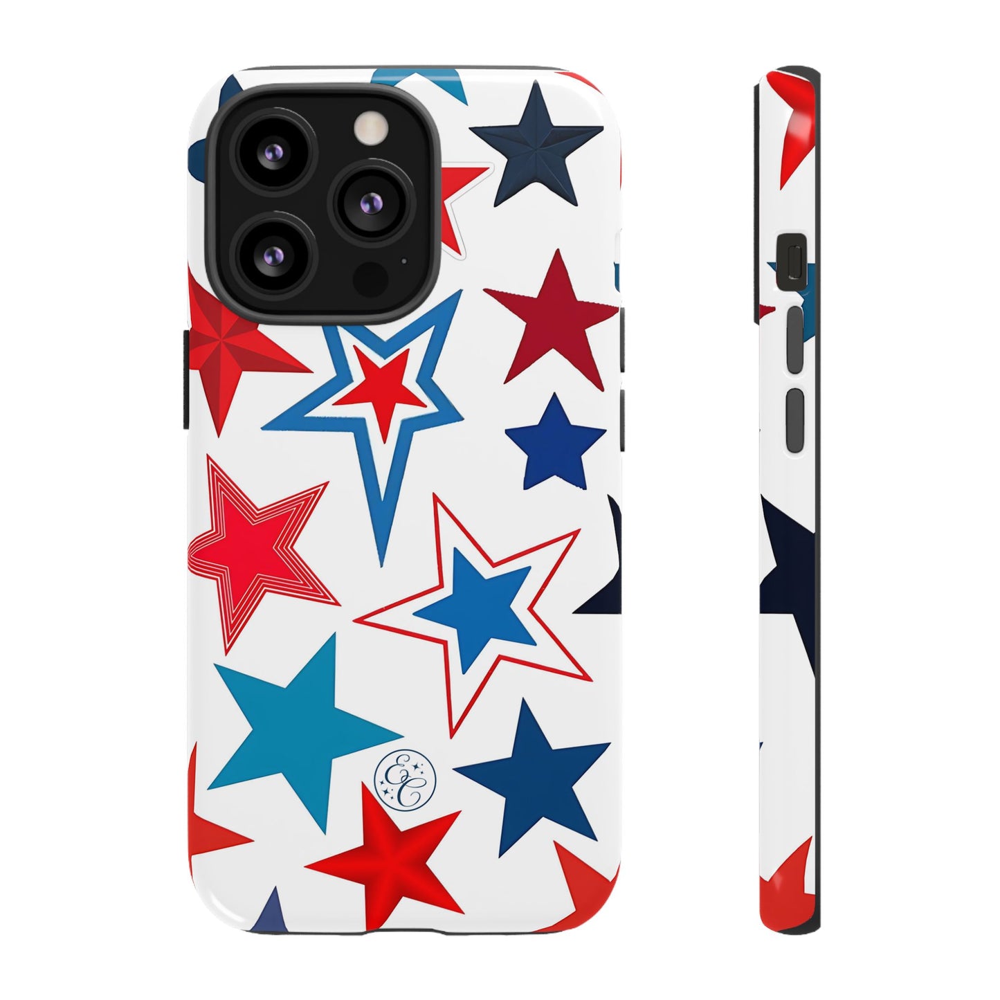 Patriotic Star Pattern Tough Phone Case