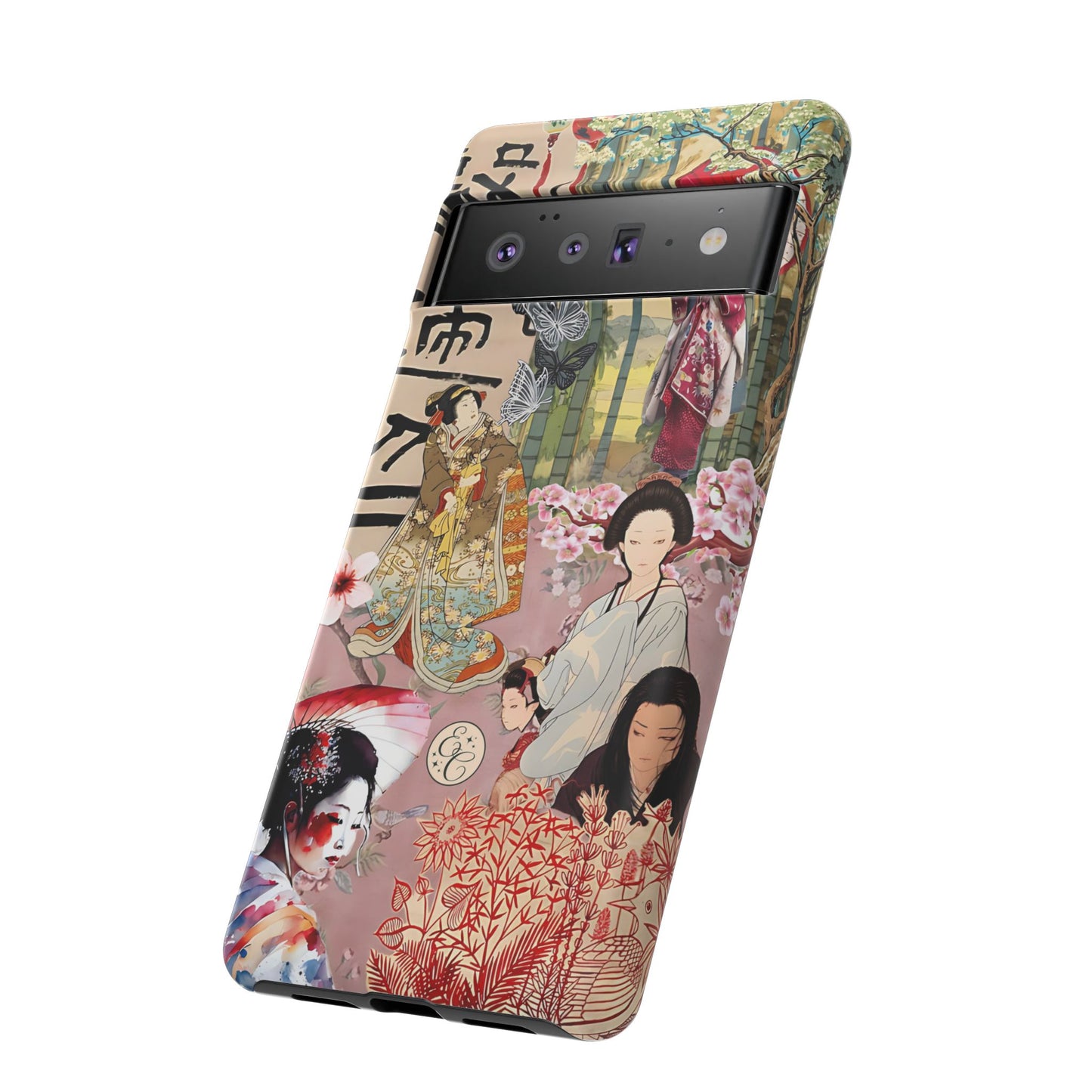 Japanese Geisha Collage Tough Phone Case