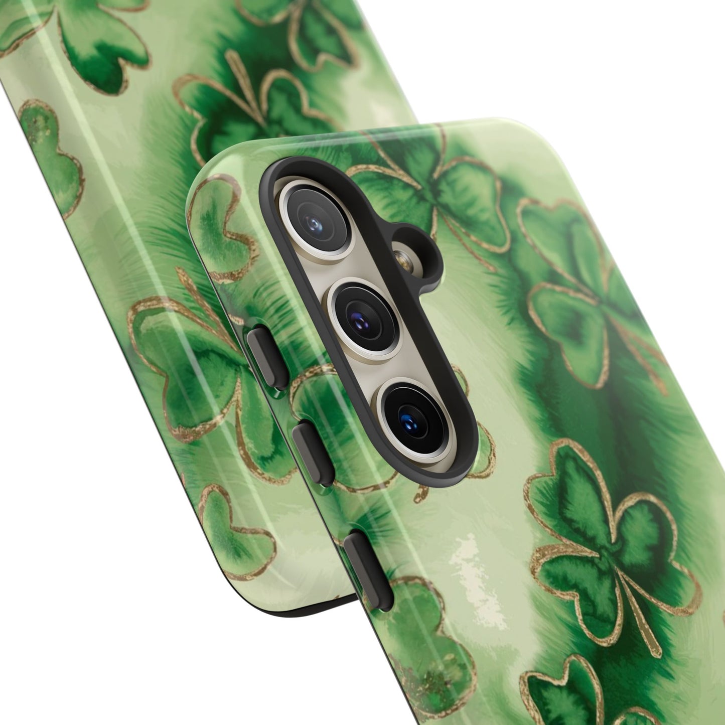 Shamrock Watercolor Pattern Tough Phone Case