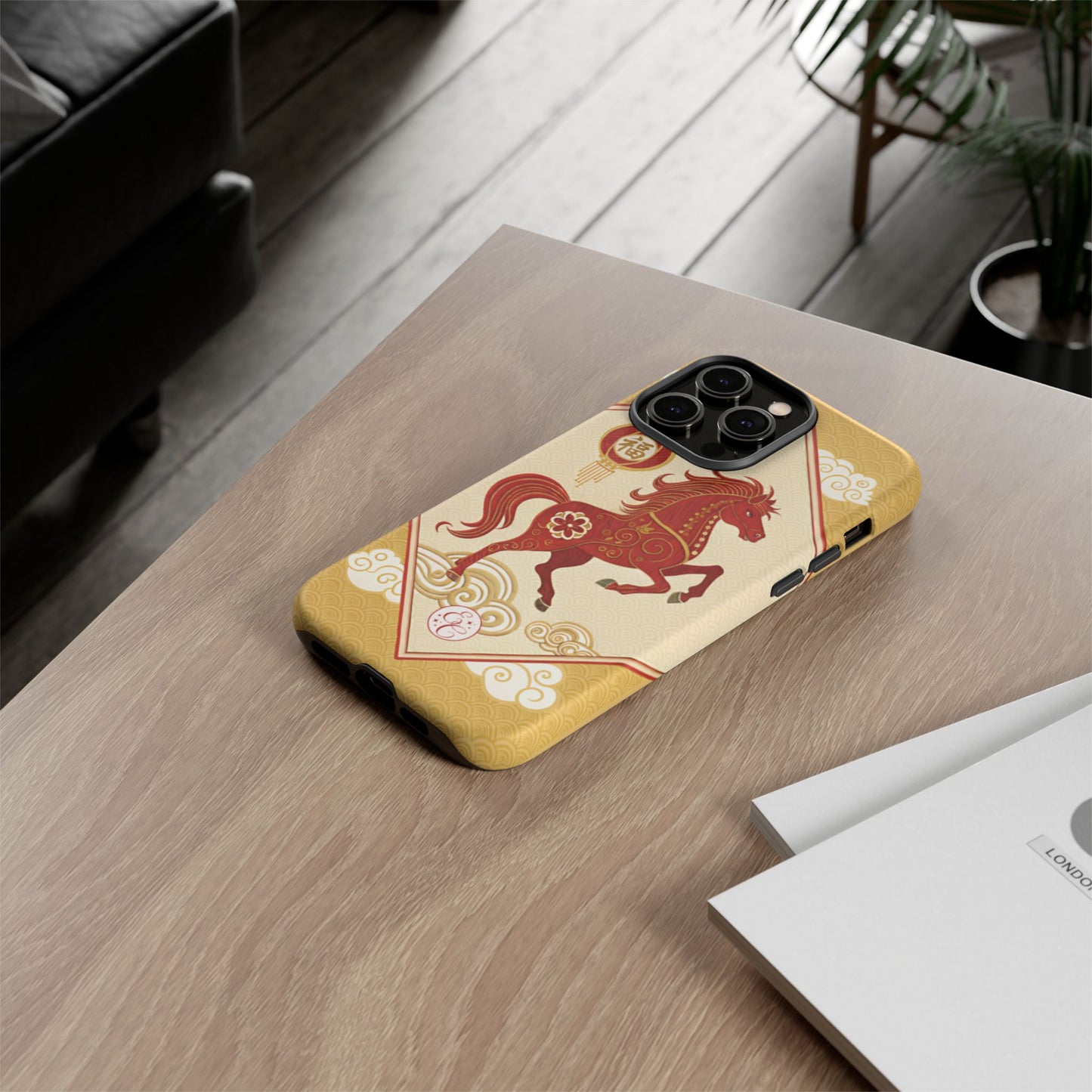 Chinese New Year Lucky Horse Tough Phone Case