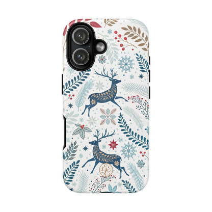 Blue Winter Deer Phone Case