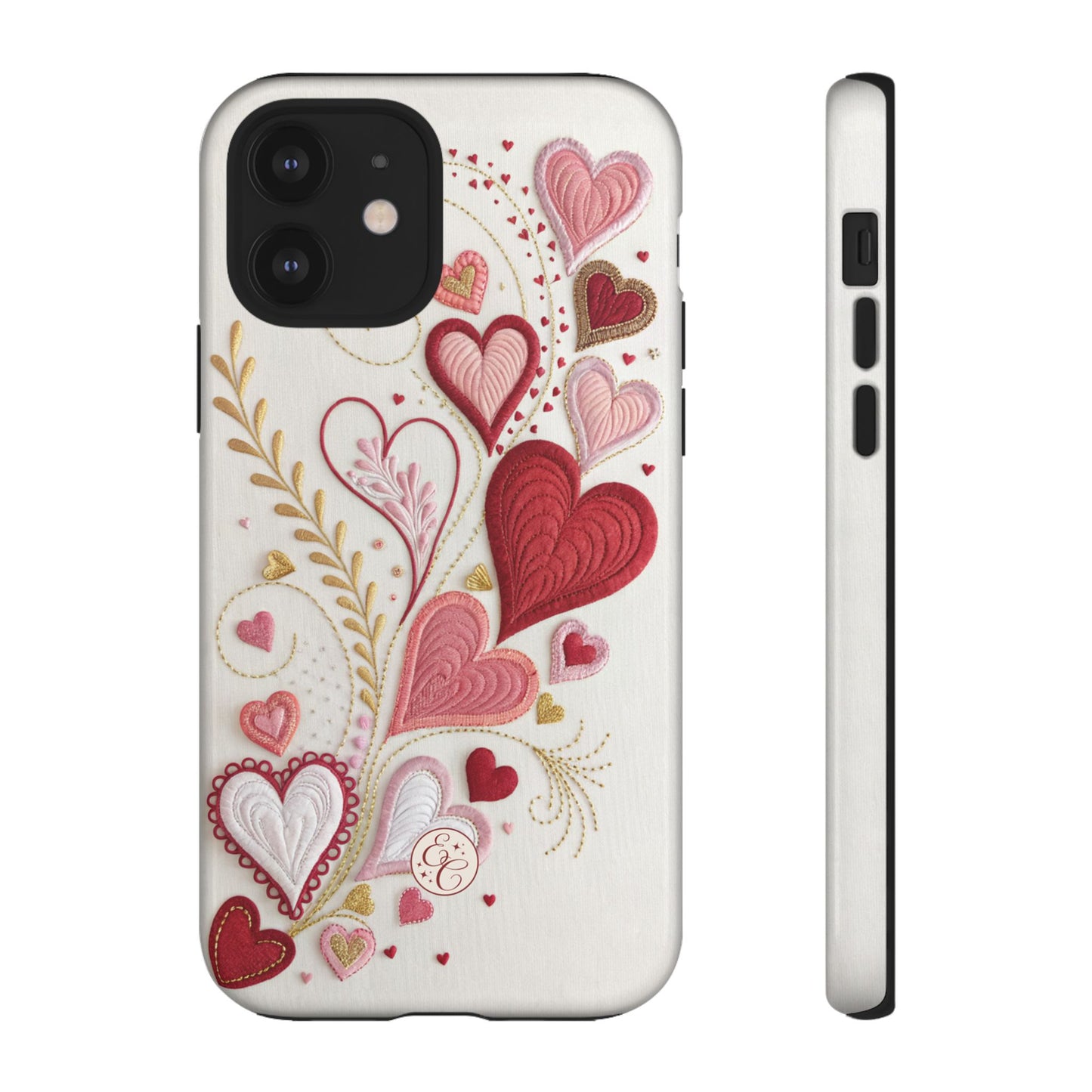 Hearts Pattern Tough Phone Case