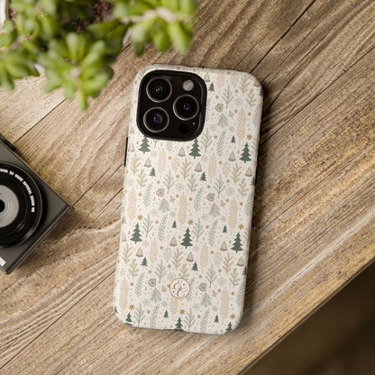 Boho Christmas Forest Tough Phone Case
