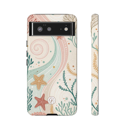 Pink Ocean Boho Doodle Tough Phone Case