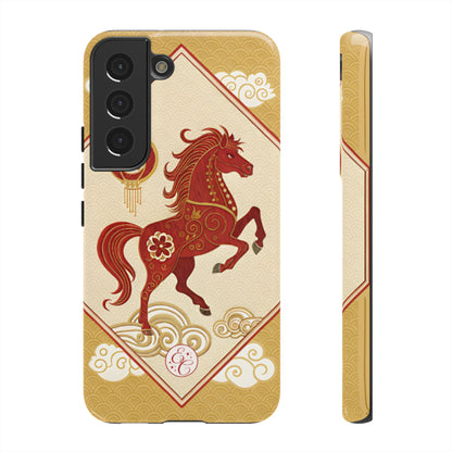 Chinese New Year Lucky Horse Tough Phone Case