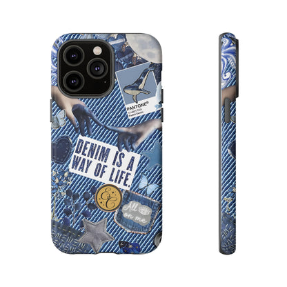 Denim Texture Tough Phone Case