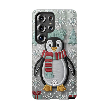 Cute Christmas Penguin Tough Phone Case