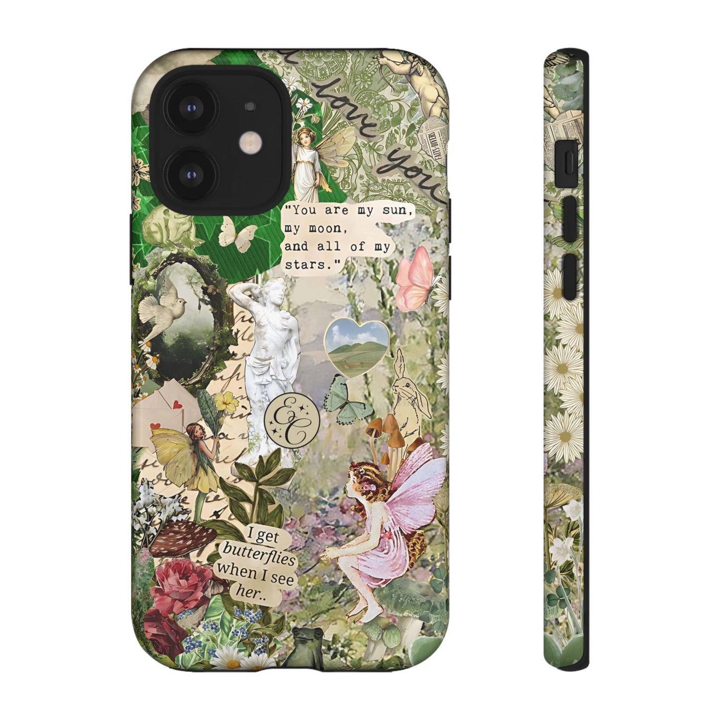 Vintage Botanical Collage Tough Phone Case