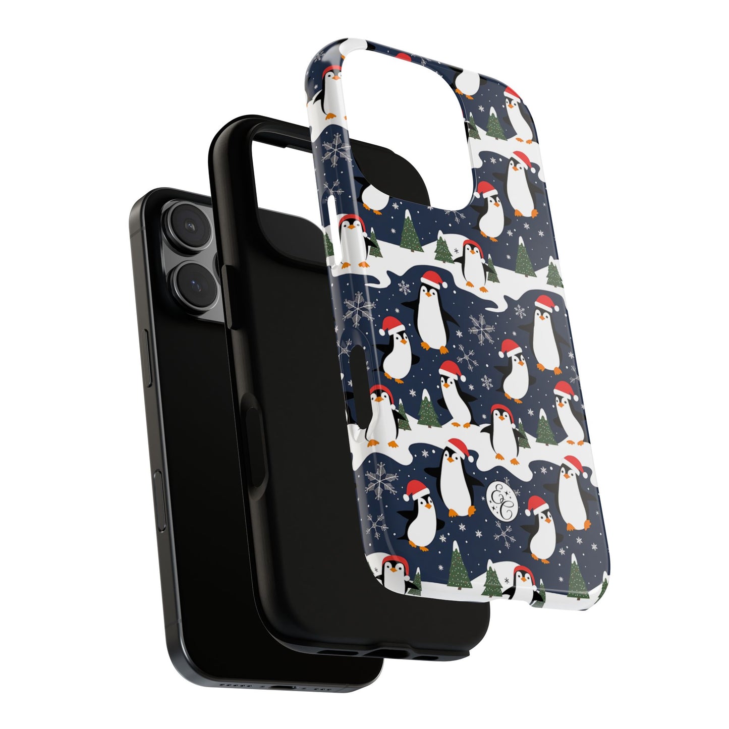 Cute Penguin Christmas Pattern Tough Phone Case