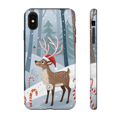 Reindeer in Winter Wonderland Tough Phone Case